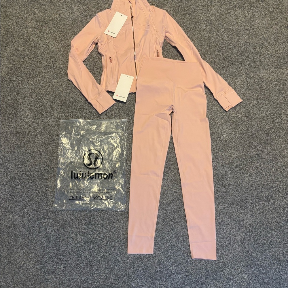 lululemon athletica Blush Pink Leggings Set